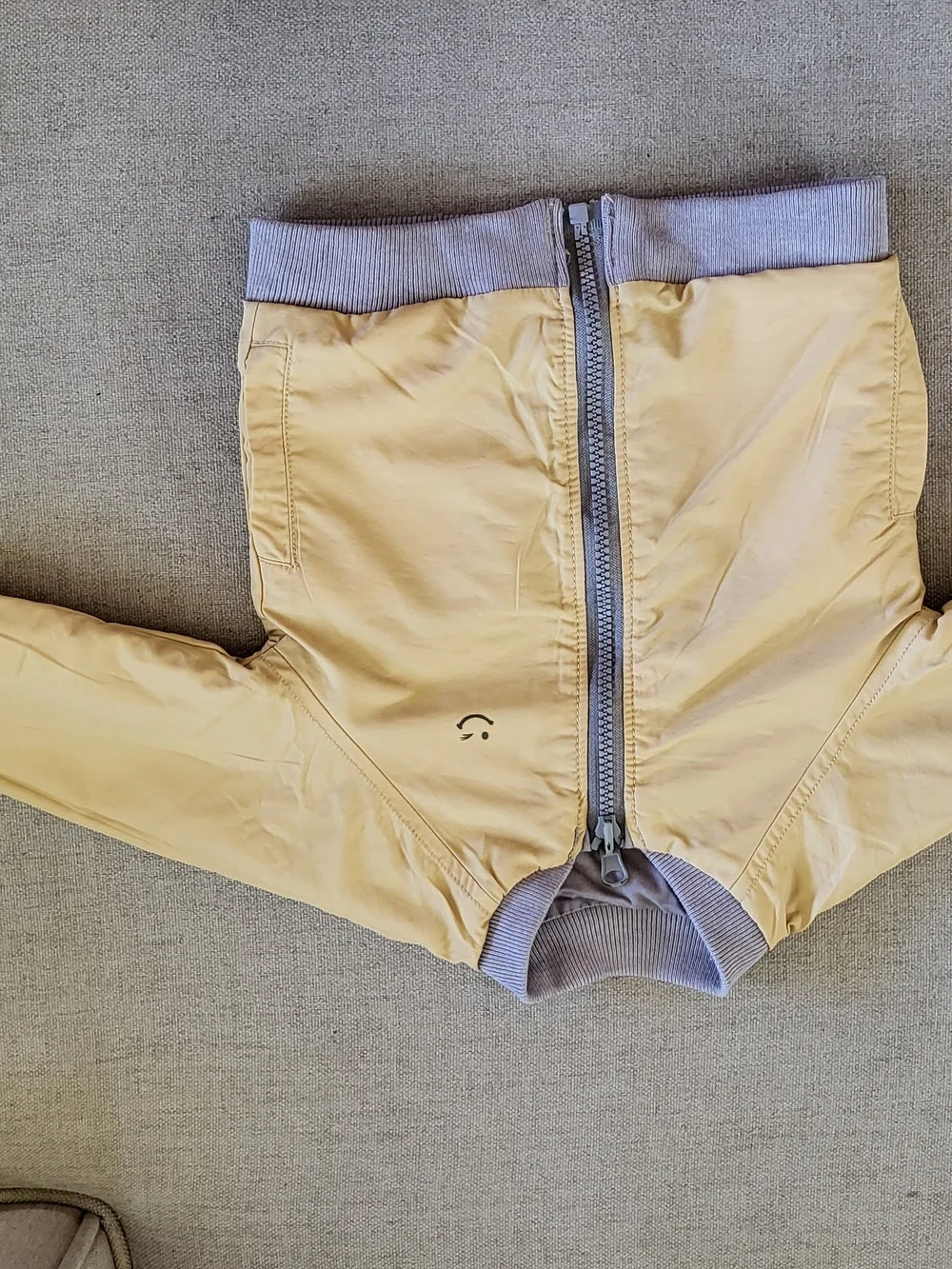 Kids  Boy Reversible Gray/Yellow Bomber Jacket